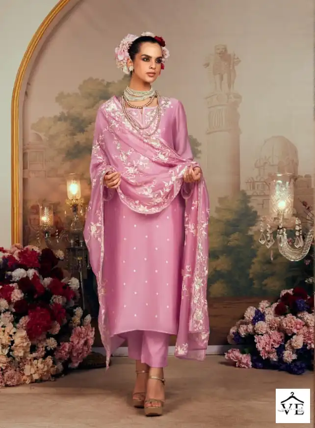 Kimora Rosalba Organza Silk Wholesale Designer Salwar Suit Catalog — Wholesale Salwar Suits, MPA wholesale from Surat - Gallery Image 4