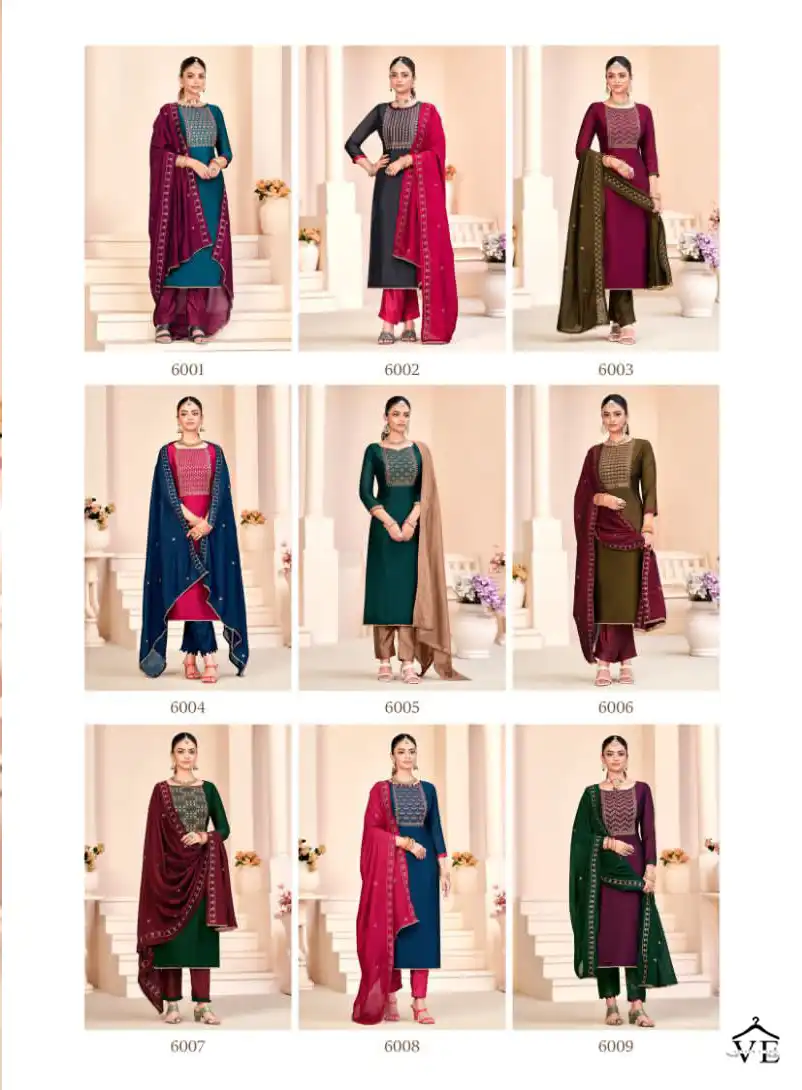 Vishnu Rose Gold Vol 3 Silk Wholesale Fancy Sequence Designer Salwar Suit Catalog — Wholesale Salwar Suits, MPA wholesale from Surat — view 9