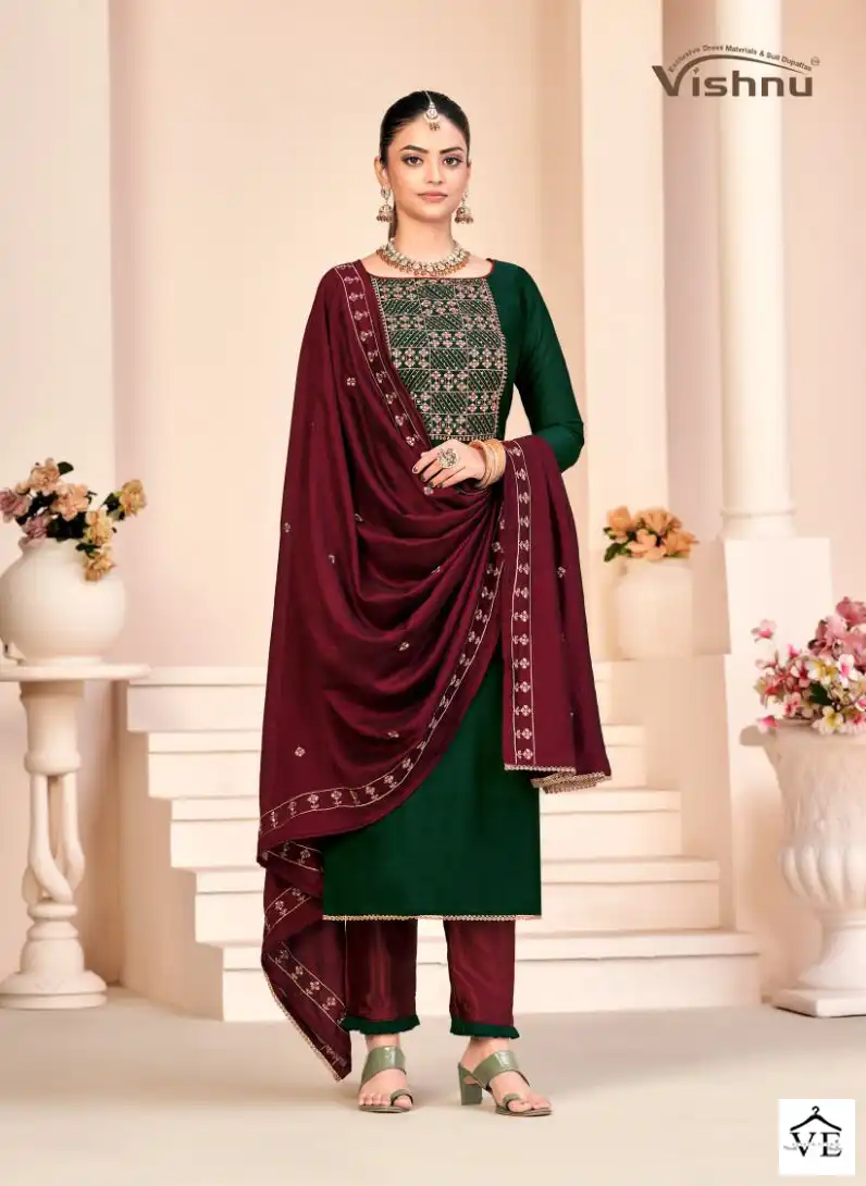Vishnu Rose Gold Vol 3 Silk Wholesale Fancy Sequence Designer Salwar Suit Catalog — Wholesale Salwar Suits, MPA wholesale from Surat - Gallery Image 7