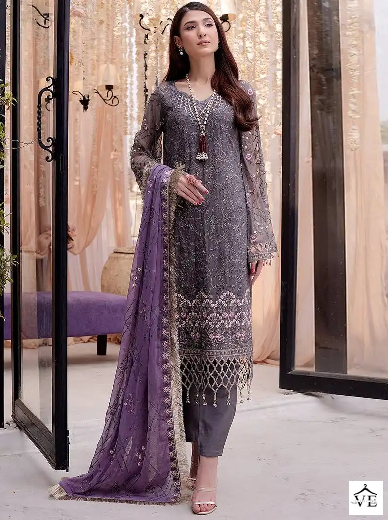Shanaya Rose Hand Craft Faux Georgette Wholesale Designer Pakistani Salwar Suit — Wholesale Salwar Suits, MPA wholesale from Surat — view 1