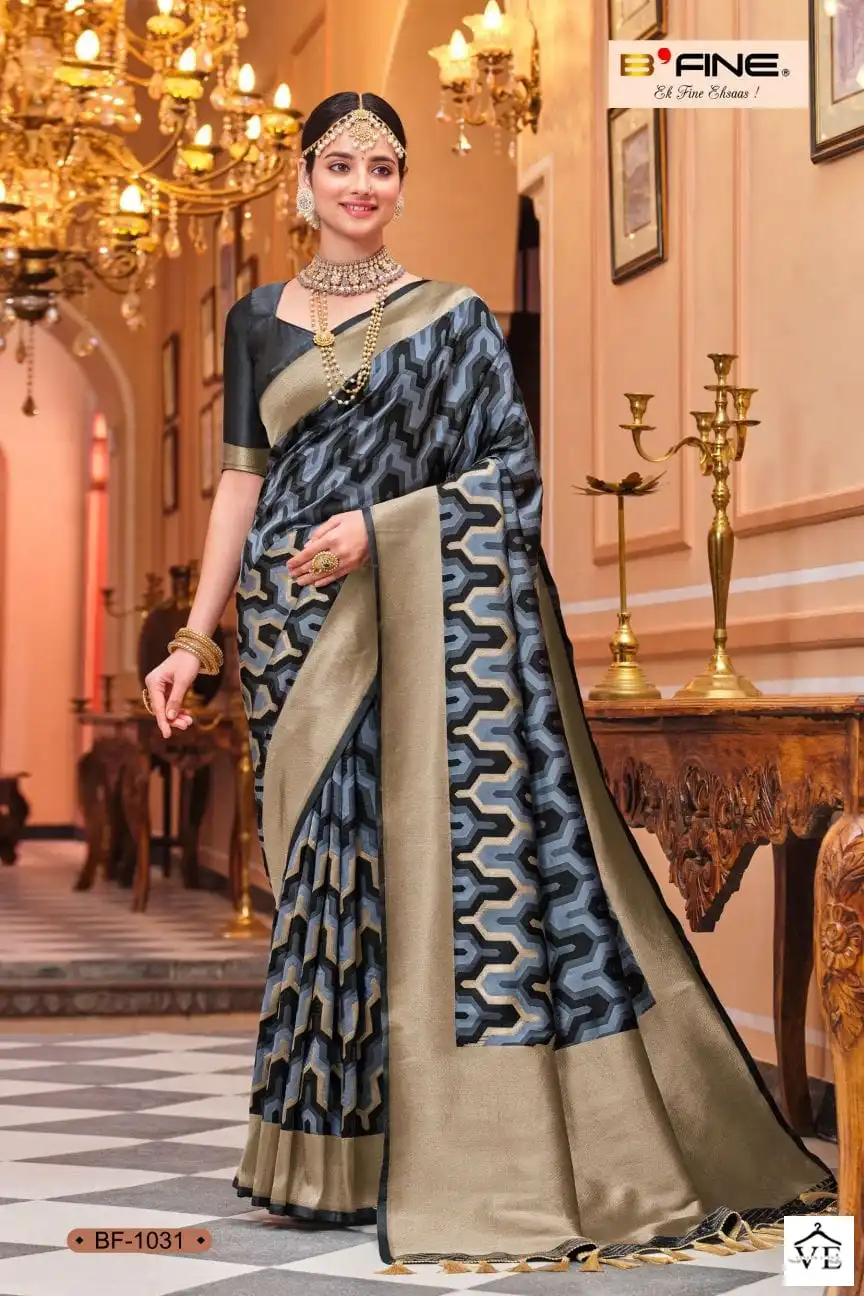 B Fine Roshni Banarasi Silk Wholesale Sarees Catalog — Wholesale Sarees, MPA wholesale from Surat — view 5
