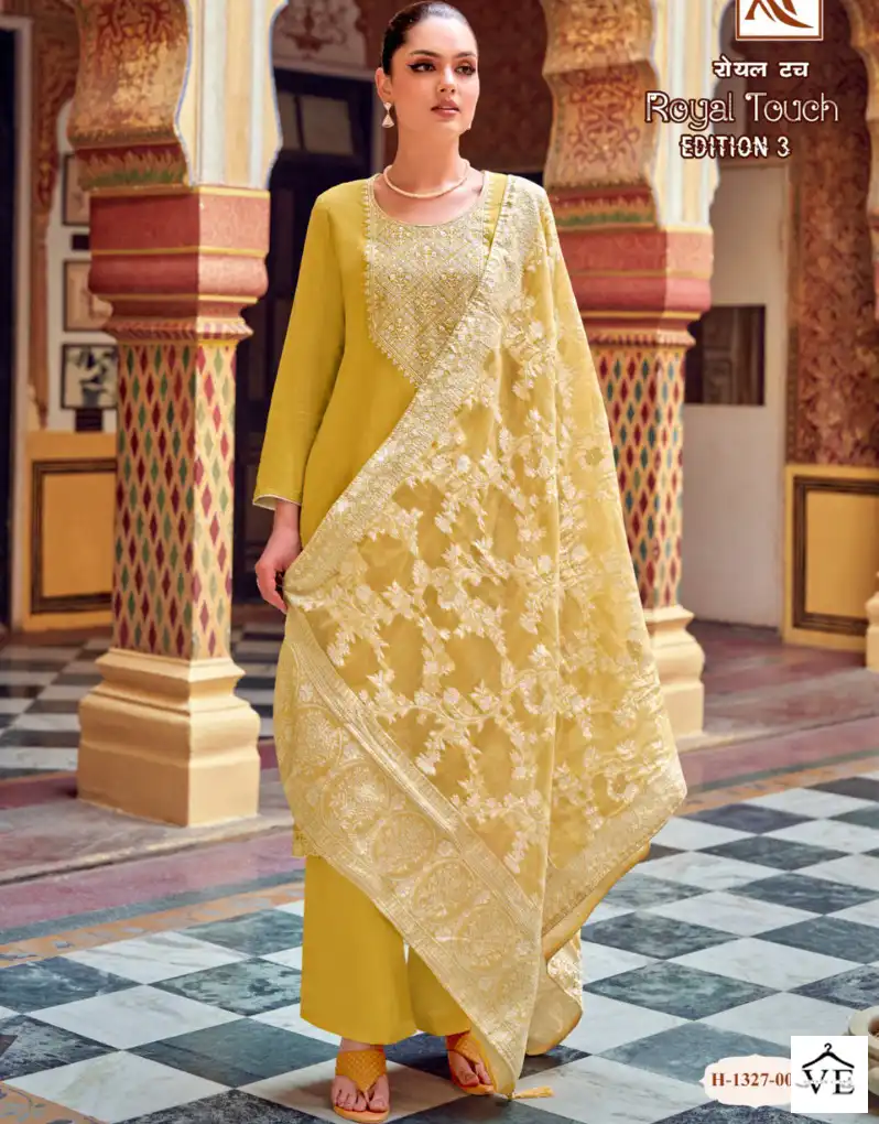 Alok Suits Royal Touch Edition Vol 3 Viscose Wholesale Lucknowi Thread Work Designer Salwar Suit Catalog — Wholesale Salwar Suits, Alok Suit wholesale from Surat - Gallery Image 5