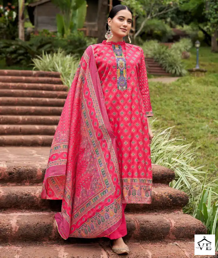 Alok Suits Ruhina Vol 6 Viscose Wholesale Fancy Embroidery Work Salwar Suit Catalog — Wholesale Salwar Suits, MPA wholesale from Surat — view 1