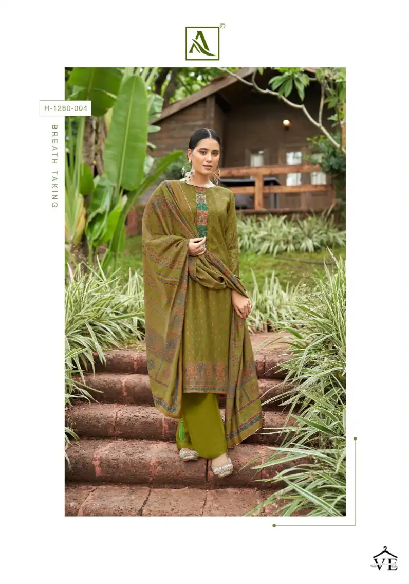 Alok Suits Ruhina Vol 6 Viscose Wholesale Fancy Embroidery Work Salwar Suit Catalog — Wholesale Salwar Suits, MPA wholesale from Surat - Gallery Image 5