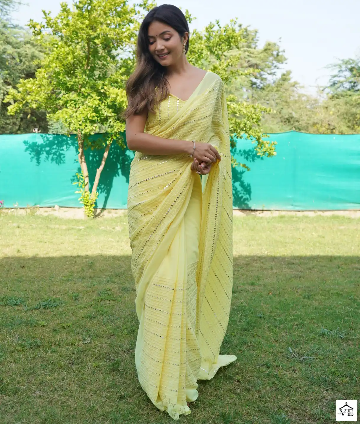 Shree Trends Ruta Georgette Wholesale Fancy Saree Catalog — Wholesale Sarees, MPA wholesale from Surat — view 1