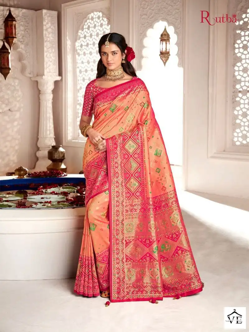 Krishna Gokul Rutba Vol 9 Silk Wholesale Saree Catalog — Wholesale Sarees, MPA wholesale from Surat - Gallery Image 14