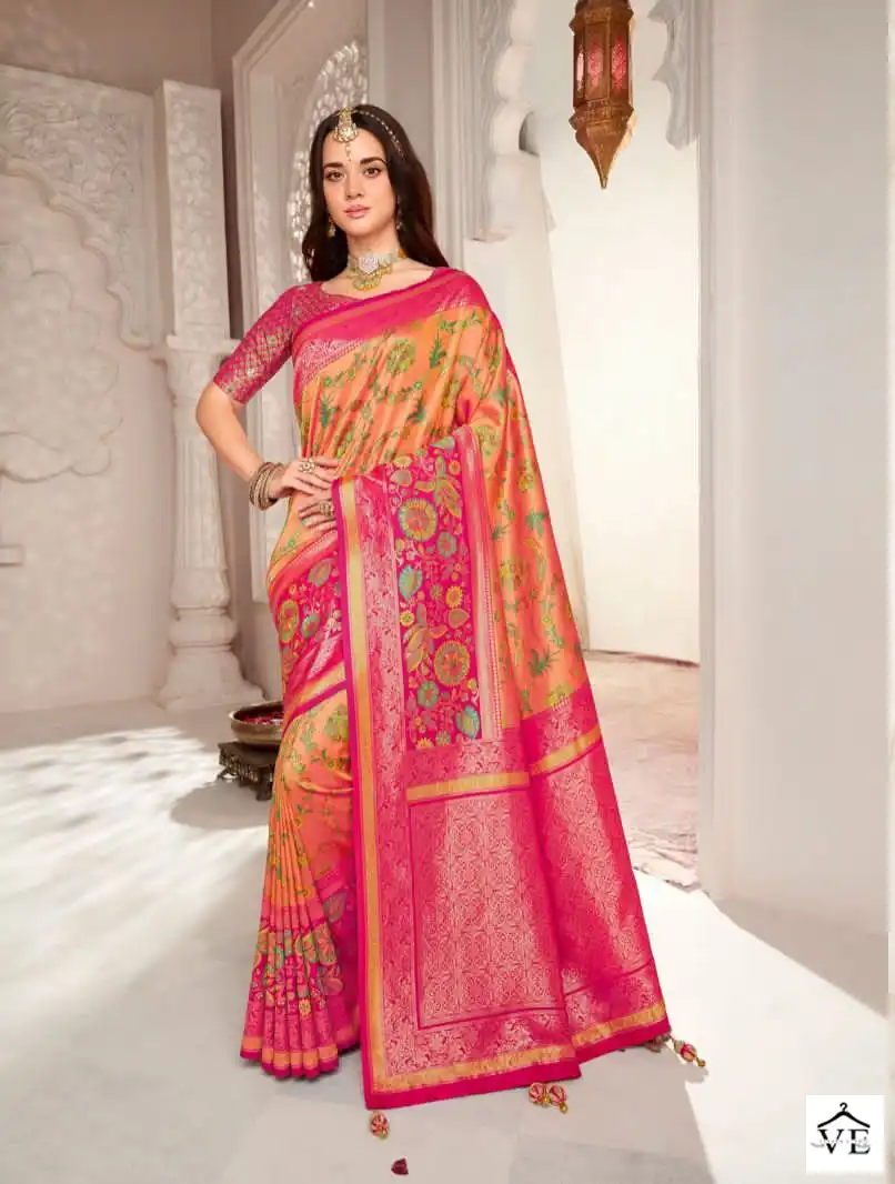 Krishna Gokul Rutba Vol 9 Silk Wholesale Saree Catalog — Wholesale Sarees, MPA wholesale from Surat - Gallery Image 2
