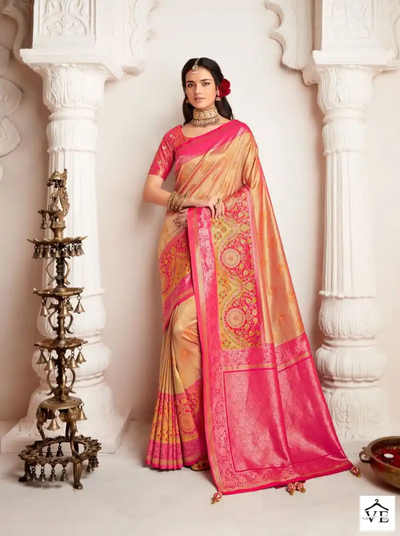 Krishna Gokul Rutba Vol 9 Silk Wholesale Saree Catalog — Wholesale Sarees, MPA wholesale from Surat - Gallery Image 3