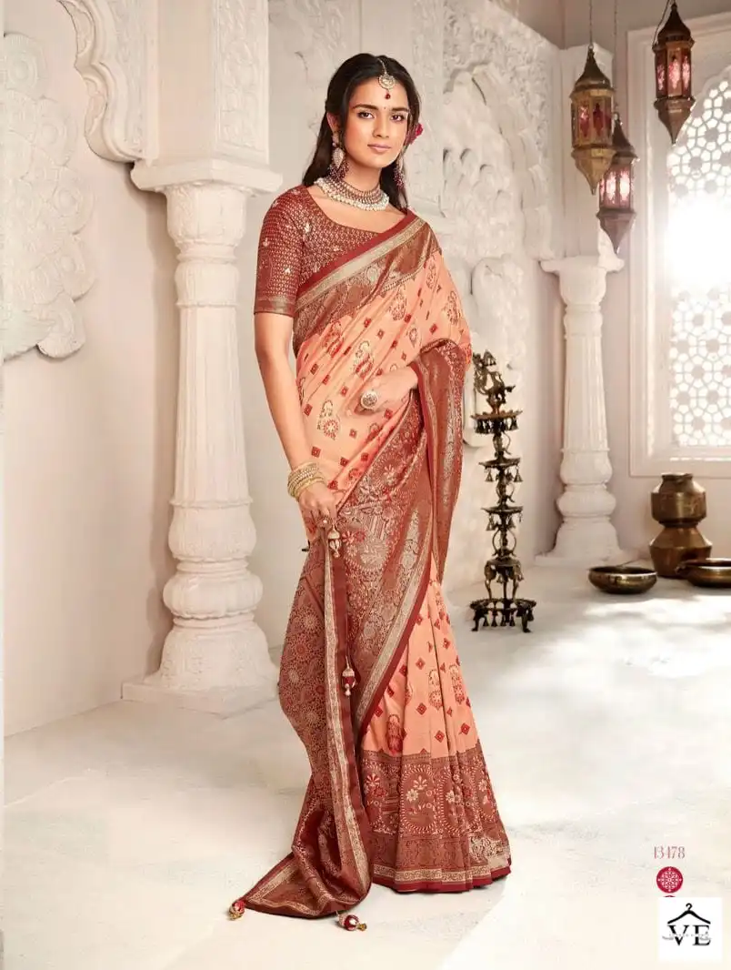 Krishna Gokul Rutba Vol 9 Silk Wholesale Saree Catalog — Wholesale Sarees, MPA wholesale from Surat - Gallery Image 8
