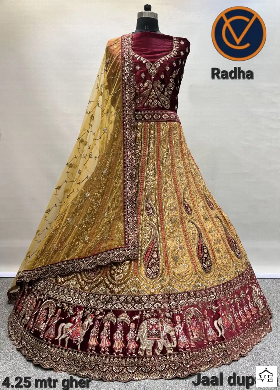 Vaishanvi Radha Designer Wholesale Bridal Lehenga Catalog — Wholesale Lehenga, MPA wholesale from Surat — view 3