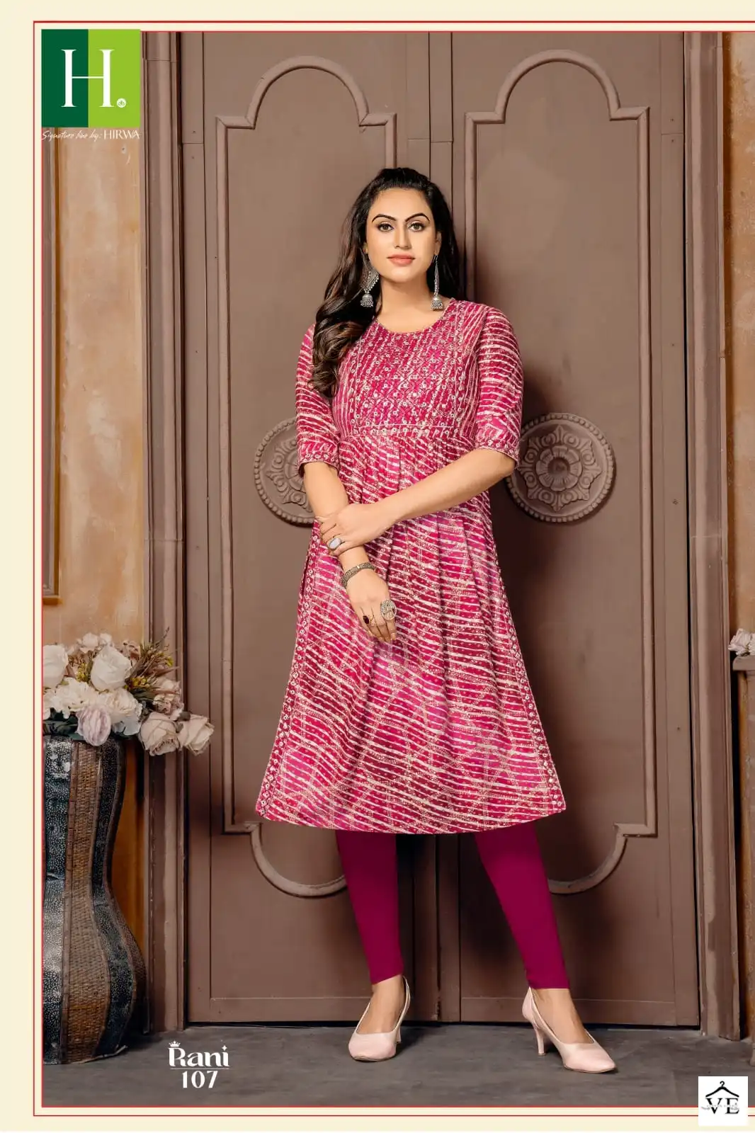 Hirwa Rani Heavy Rayon Wholesale Designer Kurtis Catalog — Wholesale Kurtis, MPA wholesale from Surat - Gallery Image 8