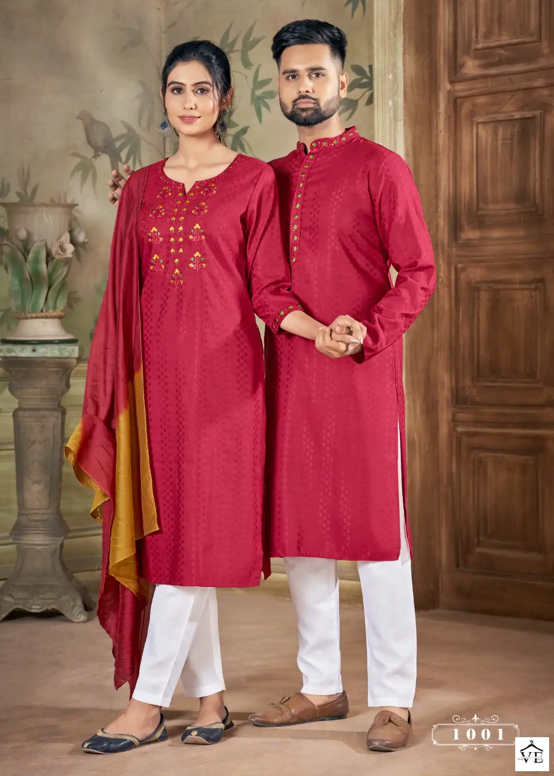 Banwery Royal Couple Vol-12 Pure Viscose Wholesale Couple Combo Catalog — Wholesale Kurtis, Banwery wholesale from Surat - Gallery Image 4