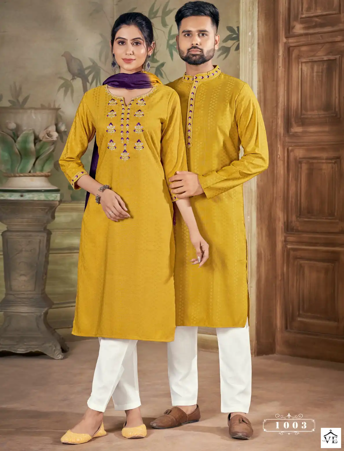 Banwery Royal Couple Vol-12 Pure Viscose Wholesale Couple Combo Catalog — Wholesale Kurtis, Banwery wholesale from Surat — view 1