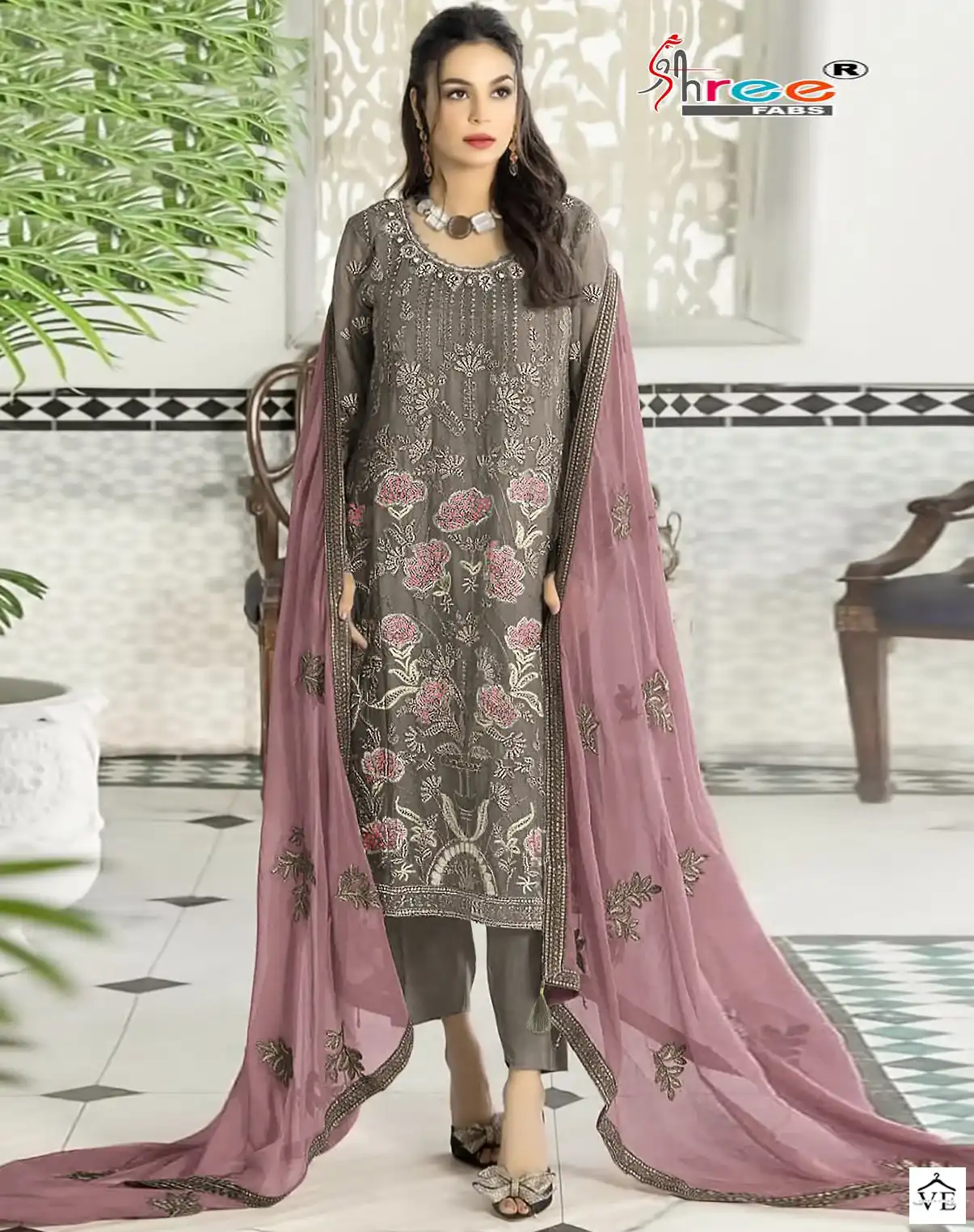 Shree Fabs S 870 Georgette Wholesale Designer Fancy Pakistani Salwar Suit — Wholesale Salwar Suits, Shree Fabs wholesale from Surat — view 1