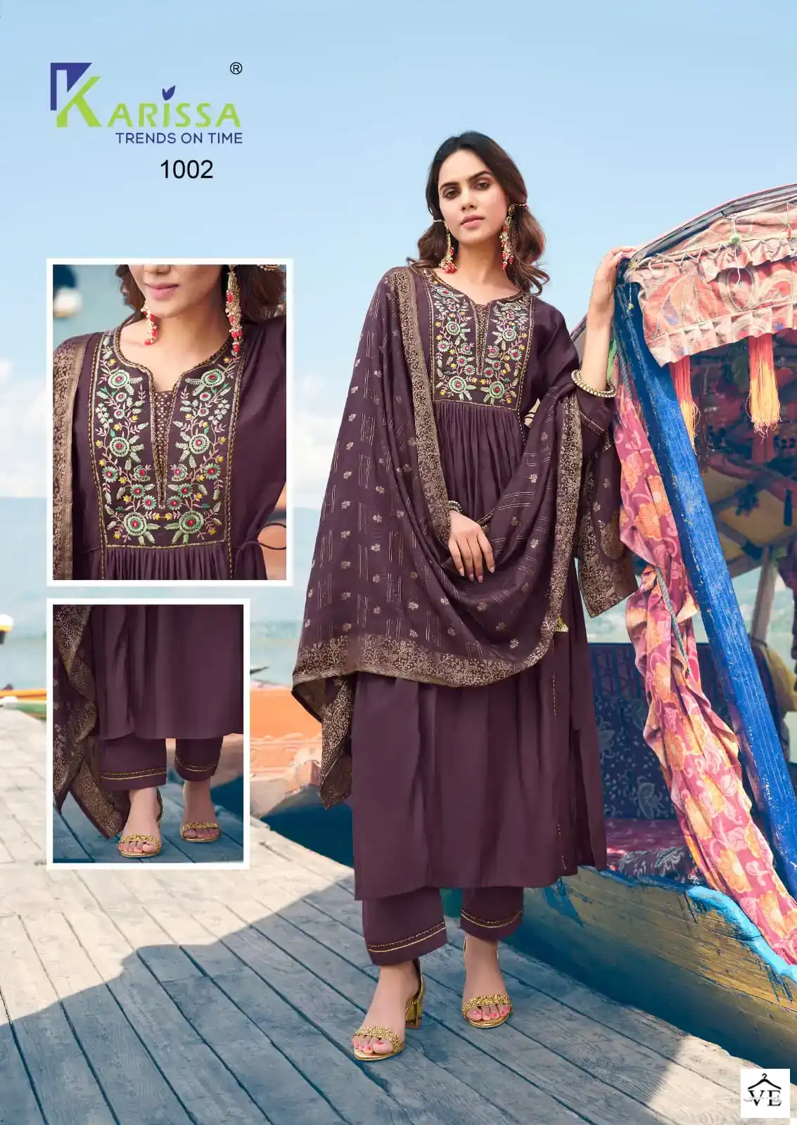 Karissa Saaraa Premium Pure Viscose Silk Wholesale Designer Readymade Salwar Suit Catalog — Wholesale Salwar Suits, Karissa wholesale from Surat - Gallery Image 2