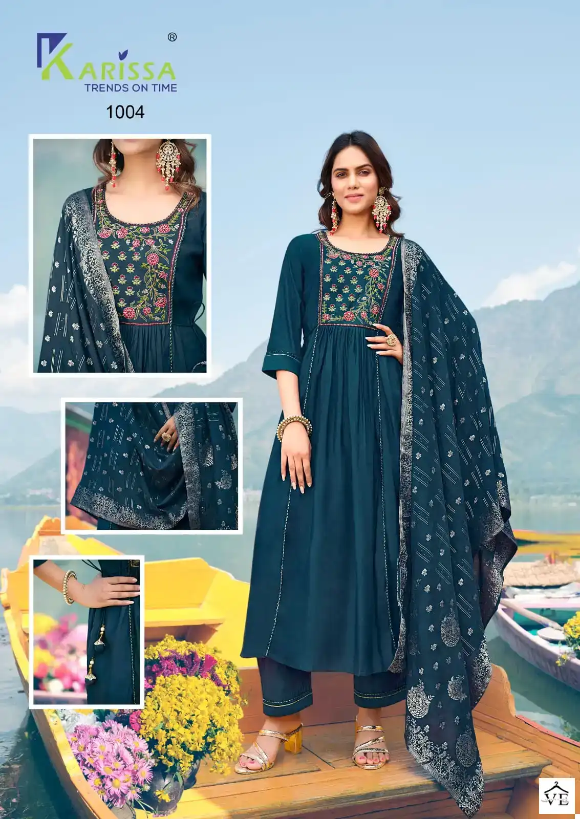 Karissa Saaraa Premium Pure Viscose Silk Wholesale Designer Readymade Salwar Suit Catalog — Wholesale Salwar Suits, Karissa wholesale from Surat - Gallery Image 4