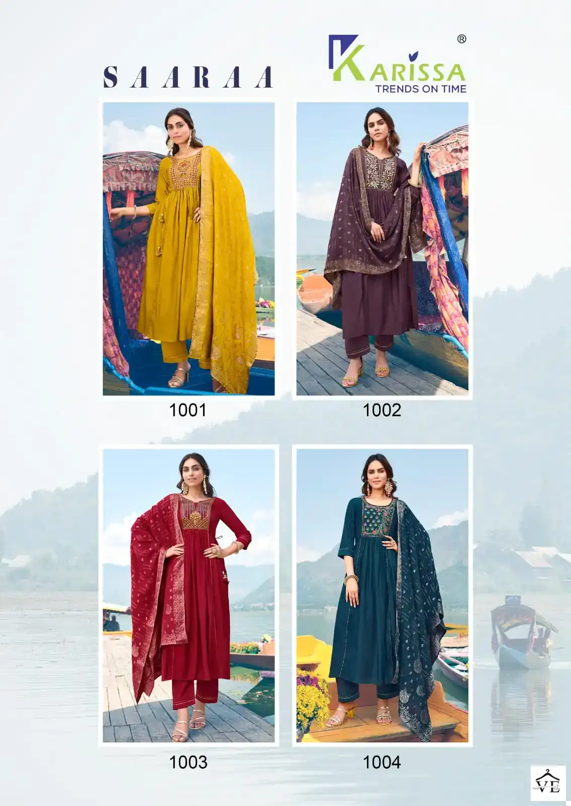Karissa Saaraa Premium Pure Viscose Silk Wholesale Designer Readymade Salwar Suit Catalog — Wholesale Salwar Suits, Karissa wholesale from Surat — view 5