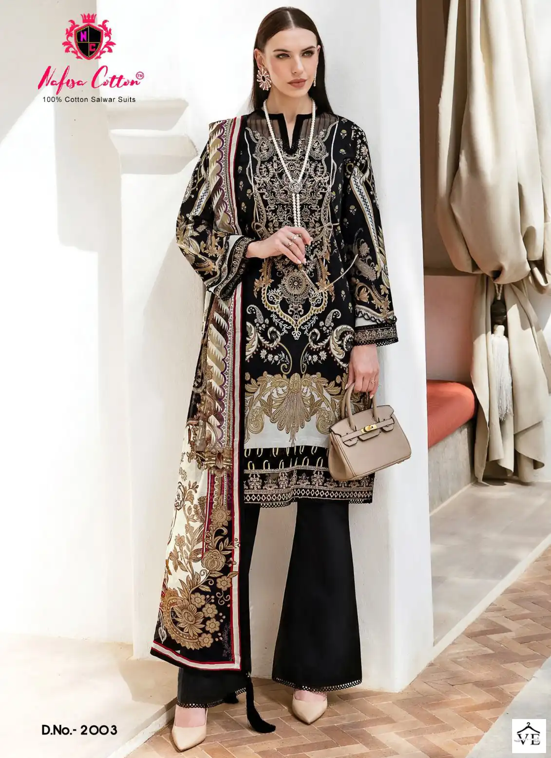 Nafisa Safina Vol 2 Cotton Wholesale Pakistani Salwar Suit Catalog — Wholesale Salwar Suits, MPA wholesale from Surat — view 1