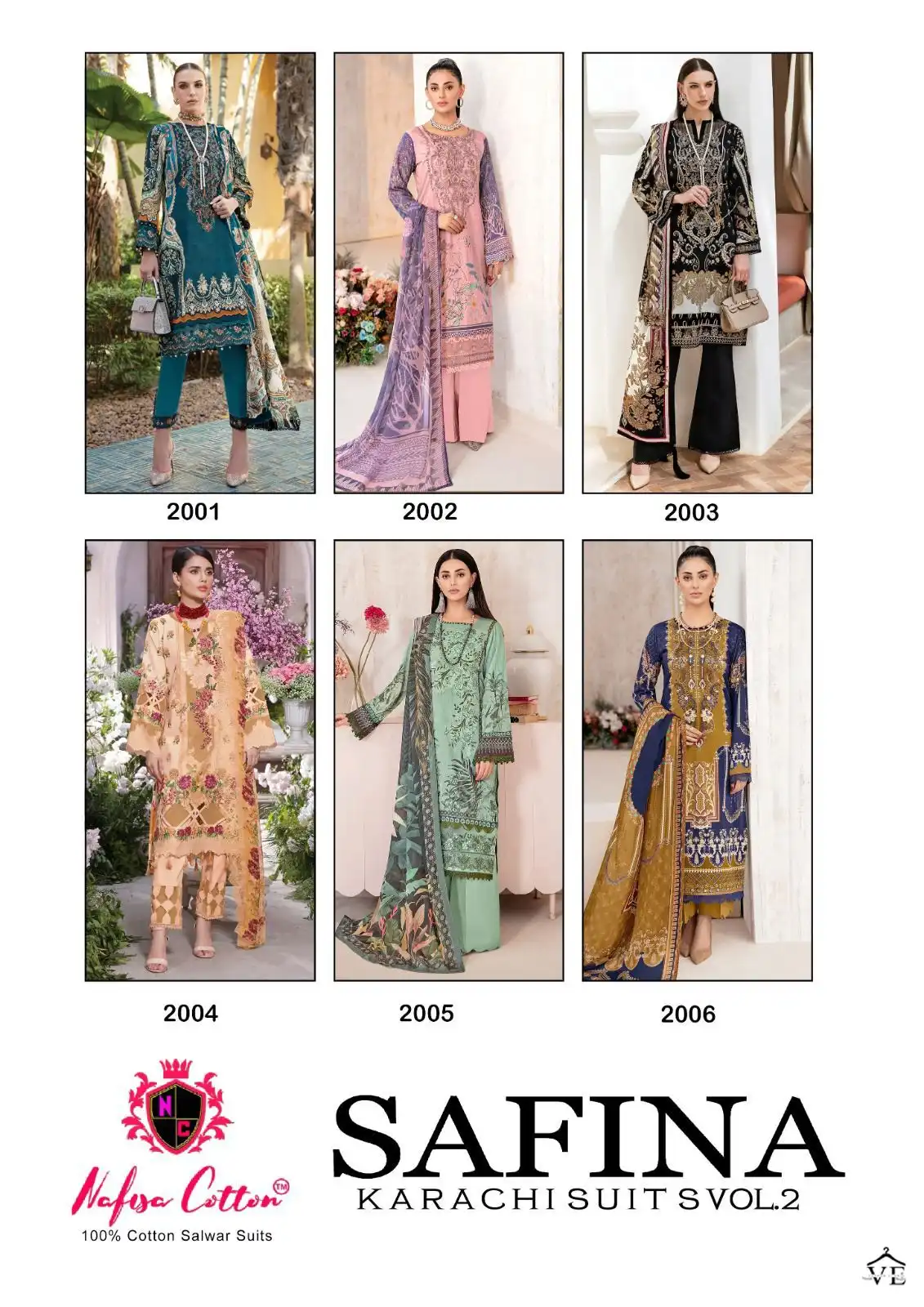 Nafisa Safina Vol 2 Cotton Wholesale Pakistani Salwar Suit Catalog — Wholesale Salwar Suits, MPA wholesale from Surat — view 7