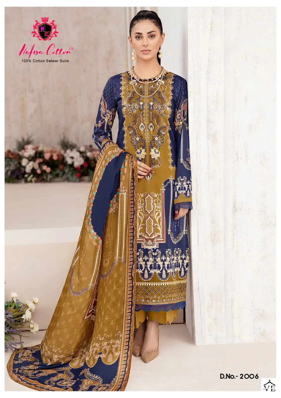 Nafisa Safina Vol 2 Cotton Wholesale Pakistani Salwar Suit Catalog — Wholesale Salwar Suits, MPA wholesale from Surat - Gallery Image 6