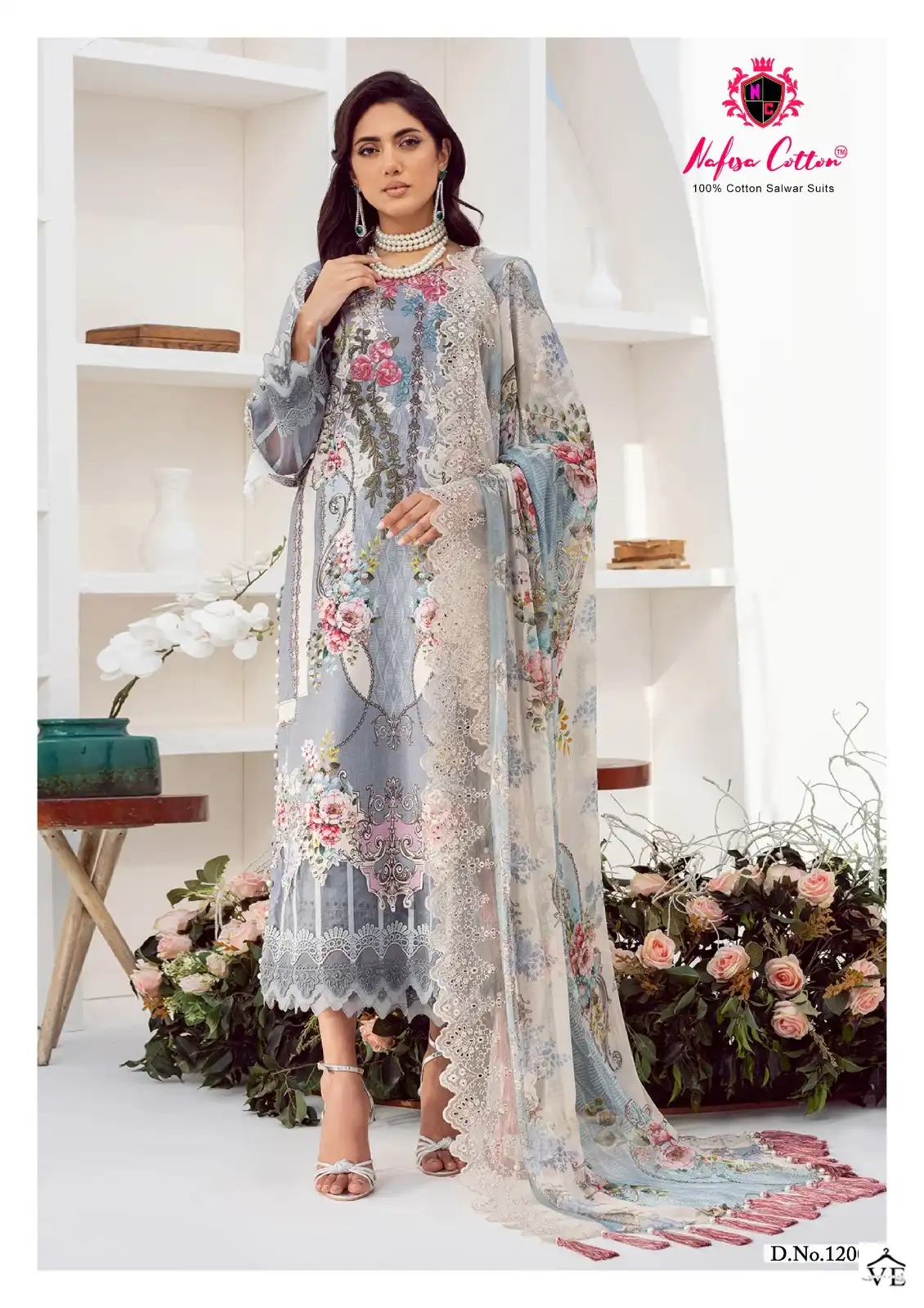 Nafisa Sahil Designer Cotton Collection Vol 12 Cotton Wholesale Pakistani Salwar Suit Catalog — Wholesale Salwar Suits, MPA wholesale from Surat - Gallery Image 2