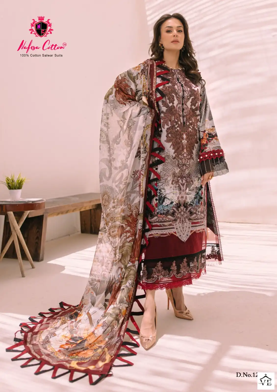 Nafisa Sahil Designer Cotton Collection Vol 12 Cotton Wholesale Pakistani Salwar Suit Catalog — Wholesale Salwar Suits, MPA wholesale from Surat - Gallery Image 3