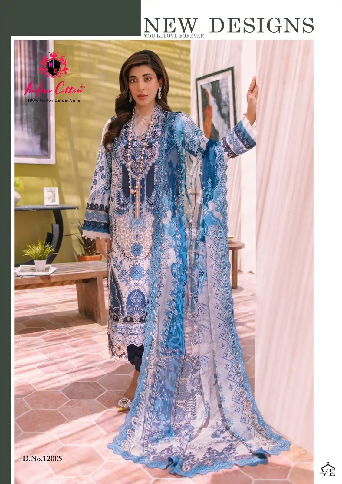 Nafisa Sahil Designer Cotton Collection Vol 12 Cotton Wholesale Pakistani Salwar Suit Catalog — Wholesale Salwar Suits, MPA wholesale from Surat - Gallery Image 5