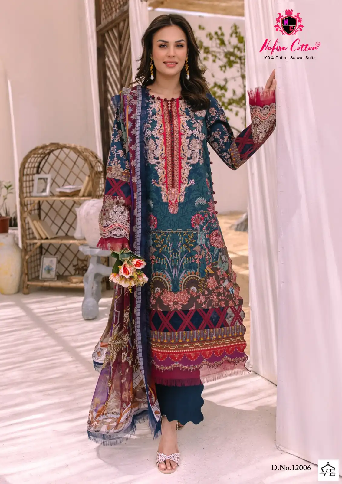 Nafisa Sahil Designer Cotton Collection Vol 12 Cotton Wholesale Pakistani Salwar Suit Catalog — Wholesale Salwar Suits, MPA wholesale from Surat - Gallery Image 6