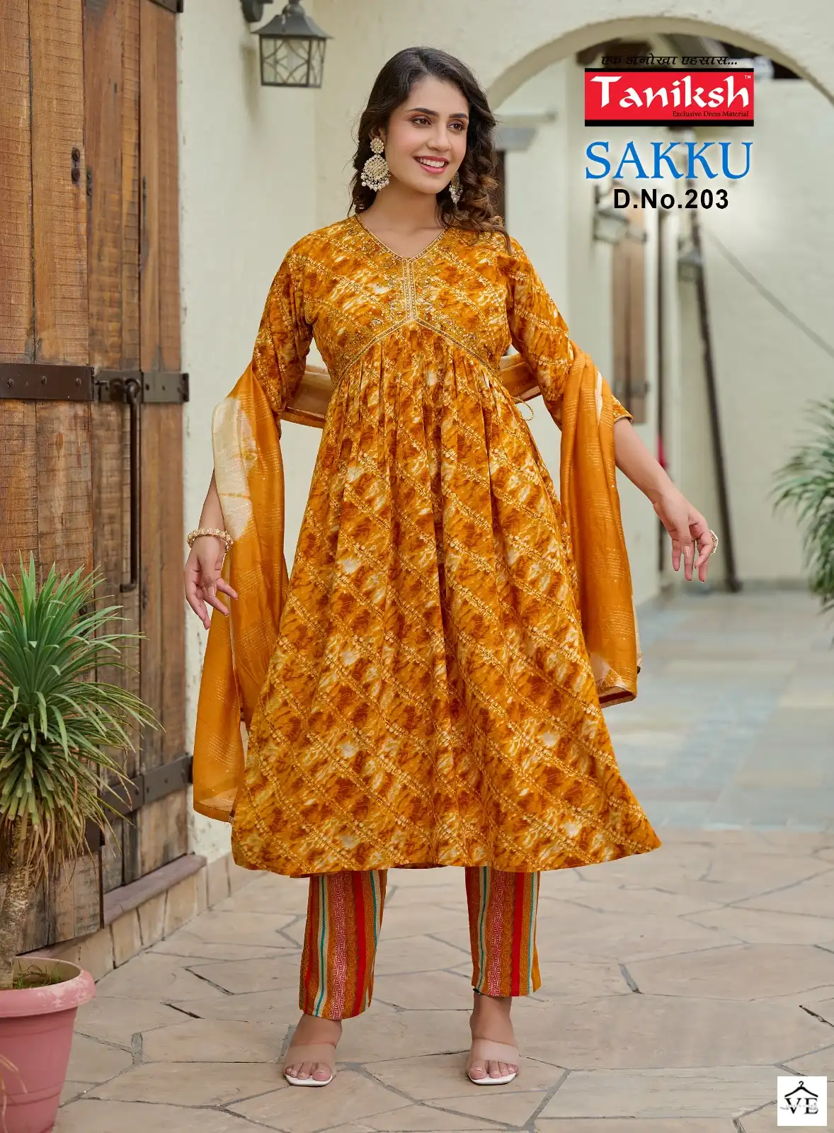 Taniksh Sakku 2 Saburi Rayon Wholesale Readymade Salwar Suit Catalog — Wholesale Salwar Suits, MPA wholesale from Surat — view 4