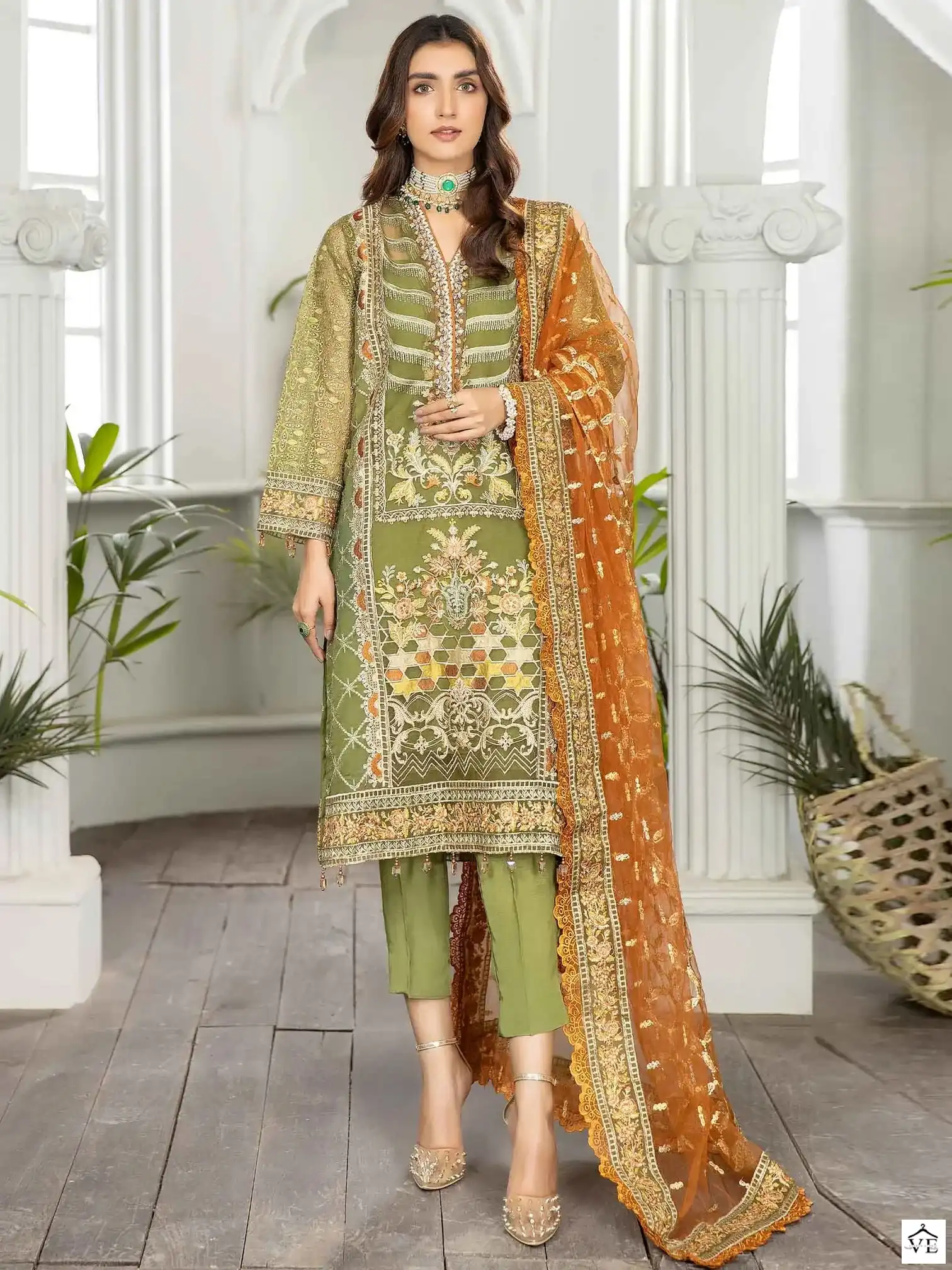 Al_Khushbu Samaira Vol 6-4082 Georgette Wholesale Pakistani Suit — Wholesale Salwar Suits, MPA wholesale from Surat — view 1