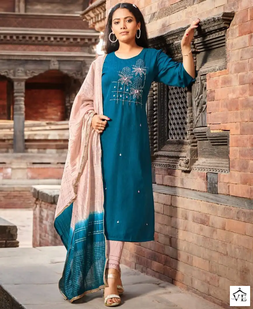 Wanna Samara Viscose Wholesale Fancy Hand Work Readymade Salwar Suit Catalog — Wholesale Salwar Suits, MPA wholesale from Surat — view 1