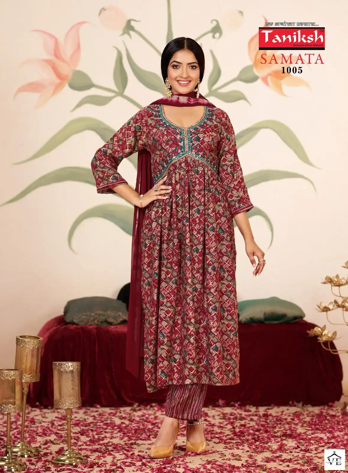 Taniksh Samata Vol 1 Two Ton Rayon Wholesale Readymade Salwar Suit Catalog — Wholesale Salwar Suits, MPA wholesale from Surat - Gallery Image 2