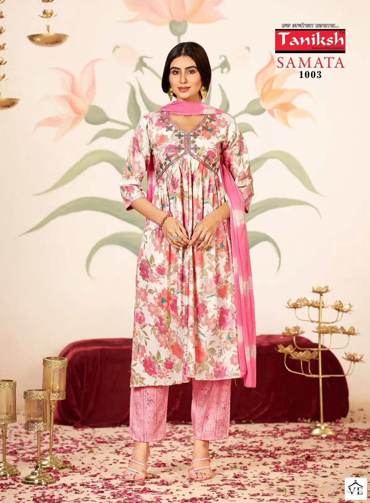 Taniksh Samata Vol 1 Two Ton Rayon Wholesale Readymade Salwar Suit Catalog — Wholesale Salwar Suits, MPA wholesale from Surat - Gallery Image 3