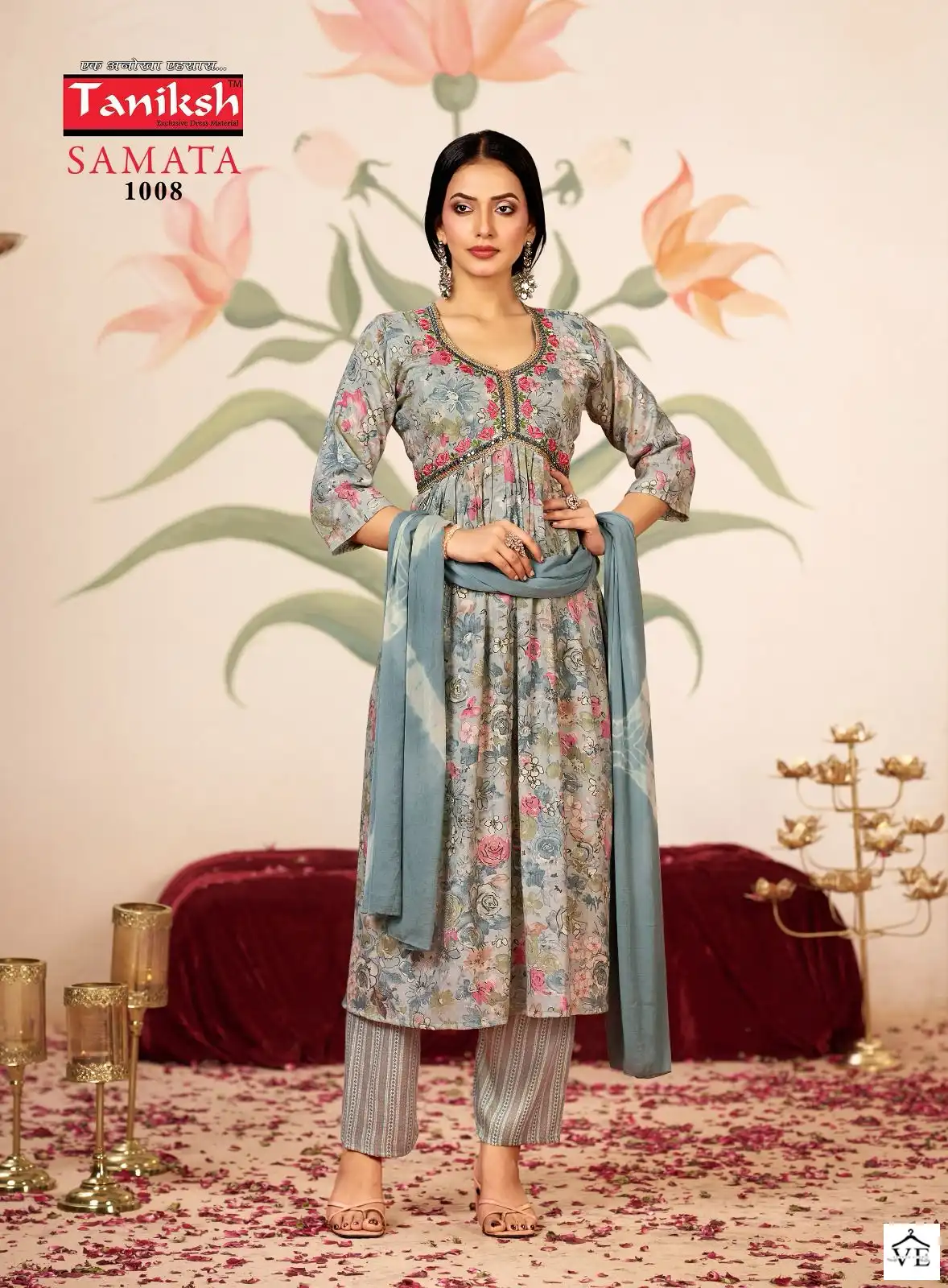 Taniksh Samata Vol 1 Two Ton Rayon Wholesale Readymade Salwar Suit Catalog — Wholesale Salwar Suits, MPA wholesale from Surat - Gallery Image 4