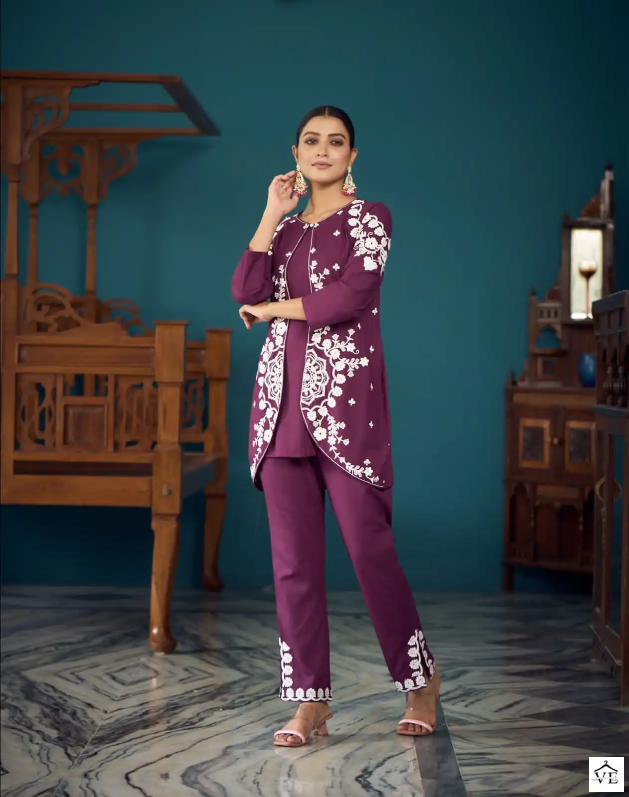 Myami Designer Sara Heavy 17 Kg Rayon Wholesale Co-Ord Set Catalog — Wholesale Kurtis, MPA wholesale from Surat - Gallery Image 3