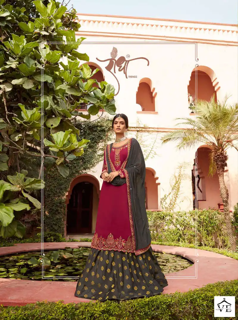 Radha Sardarni Georgette Satin Wholesale Designer Suits Catalog — Wholesale Salwar Suits, MPA wholesale from Surat - Gallery Image 5