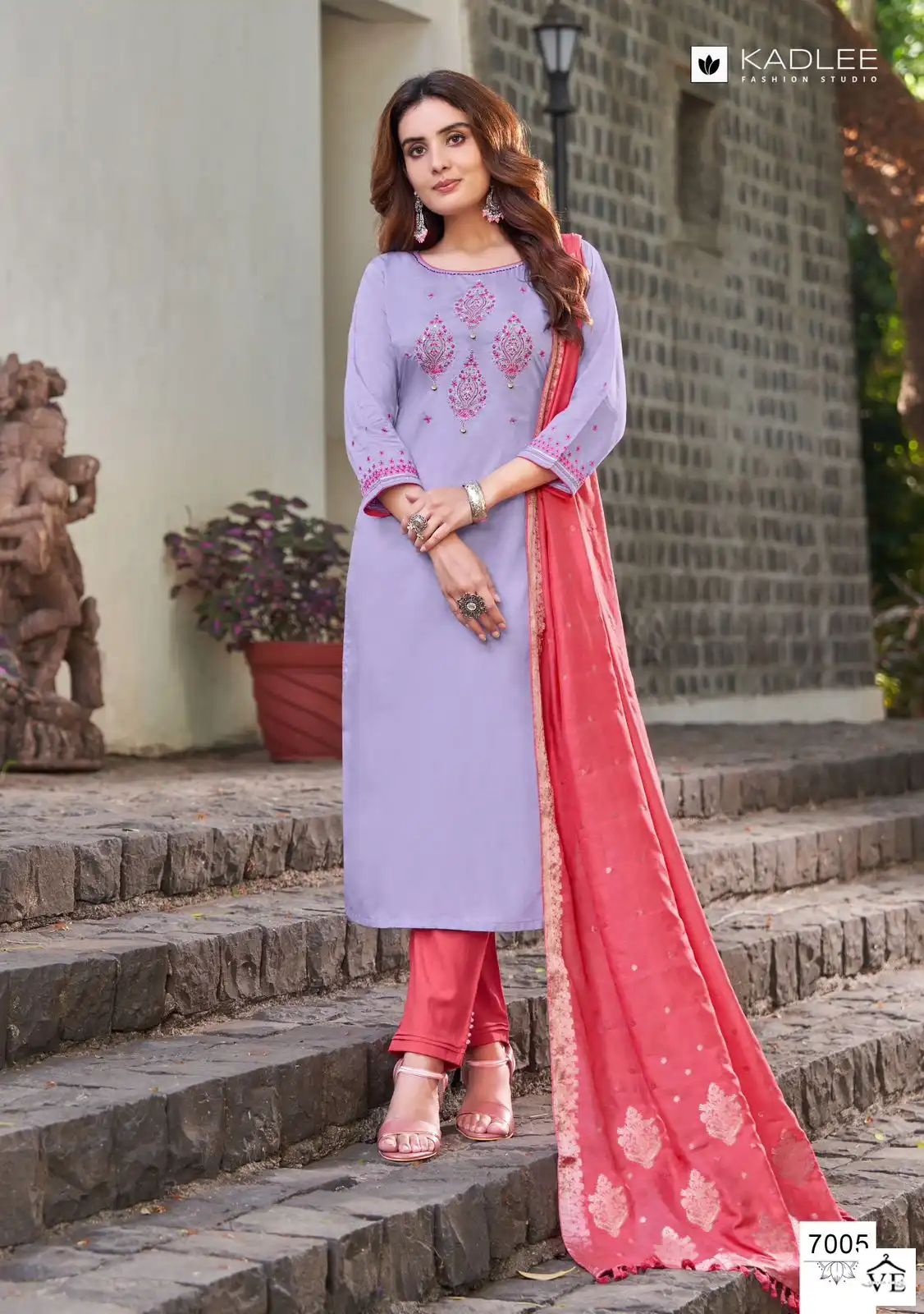 Kadlee Sawan Rayon Weaving Wholesale Readymade Salwar Suit Catalog — Wholesale Salwar Suits, Kadlee Fashion Studio wholesale from Surat - Gallery Image 3