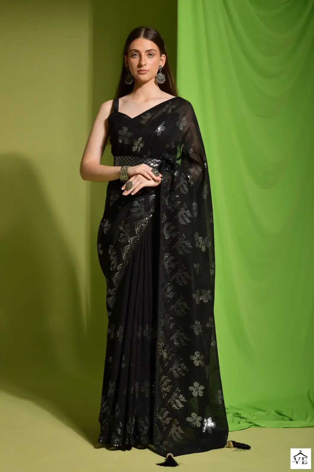 Pc Sequence Vol 30 Georgette Wholesale Fancy Sarees Catalog — Wholesale Sarees, MPA wholesale from Surat — view 6