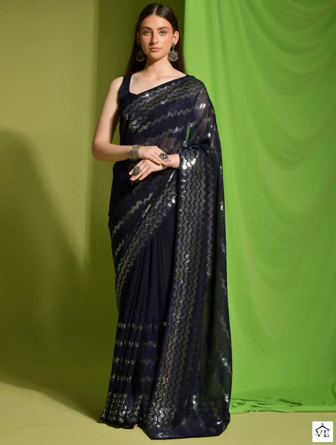 Pc Sequence Vol 30 Georgette Wholesale Fancy Sarees Catalog — Wholesale Sarees, MPA wholesale from Surat — view 1