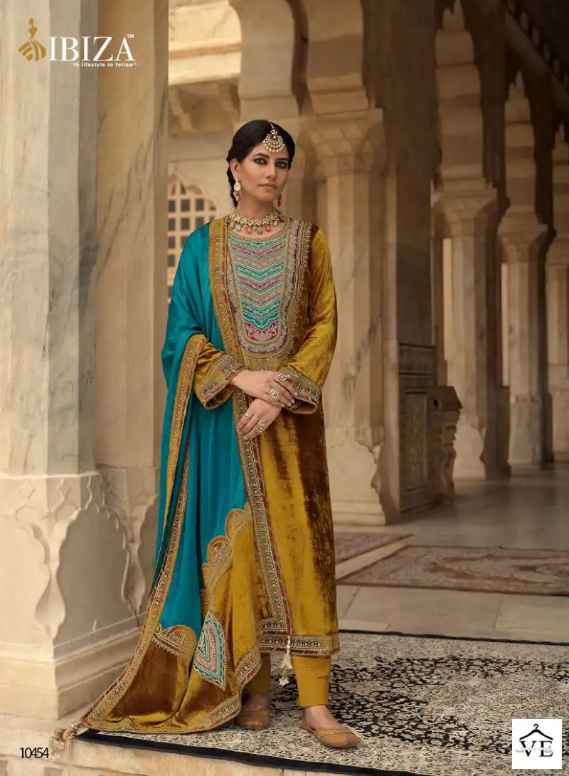 Ibiza Shahi Andaz Pure Florence Viscose Velvet Wholesale Designer Winter Salwar Suit Catalog — Wholesale Salwar Suits, MPA wholesale from Surat - Gallery Image 6