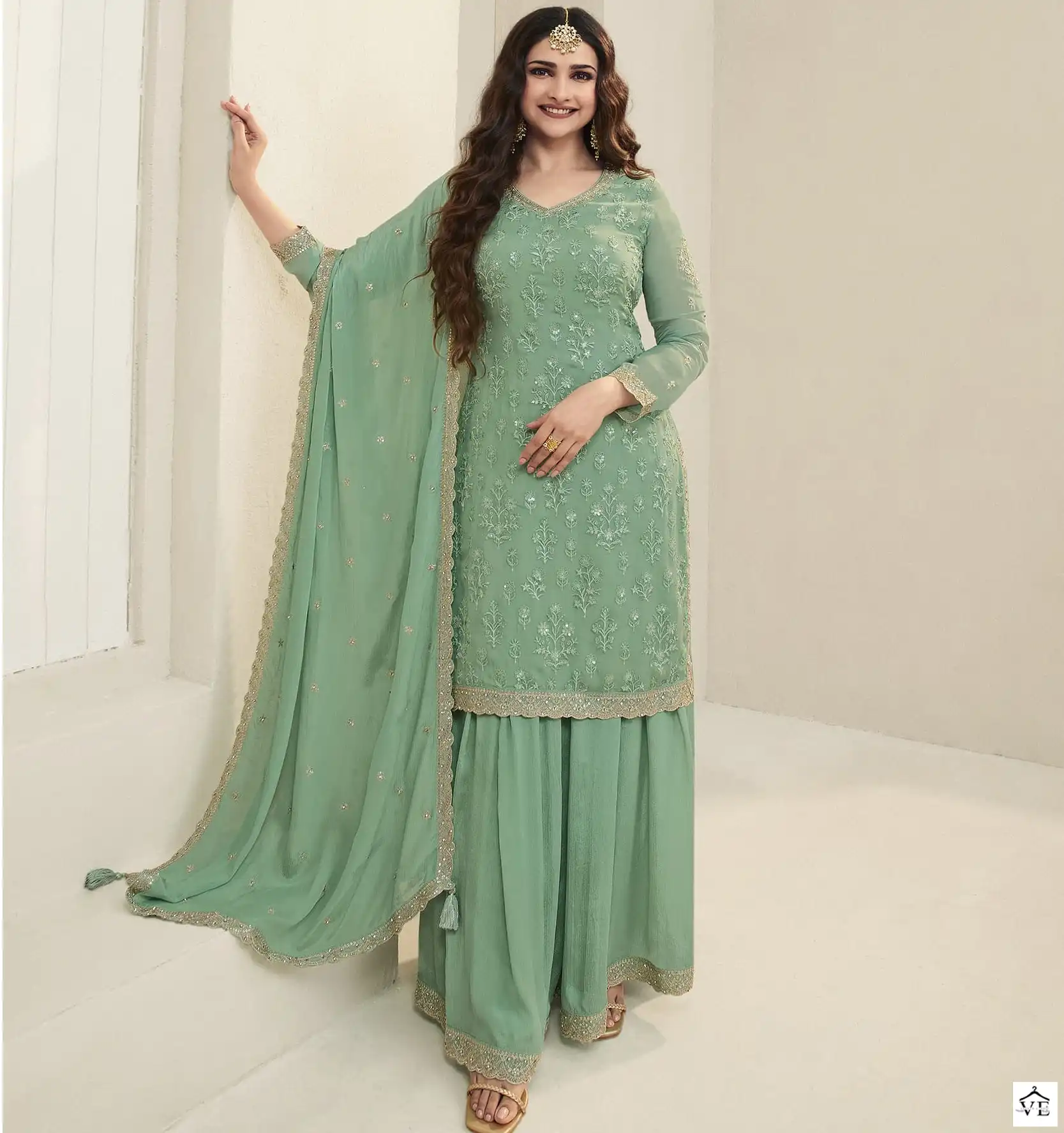 Vinay Fashion Kuleesh Shangini Organza Wholesale Heavy Embroidered Festive Wear Salwar Suit Catalog — Wholesale Salwar Suits, MPA wholesale from Surat — view 1