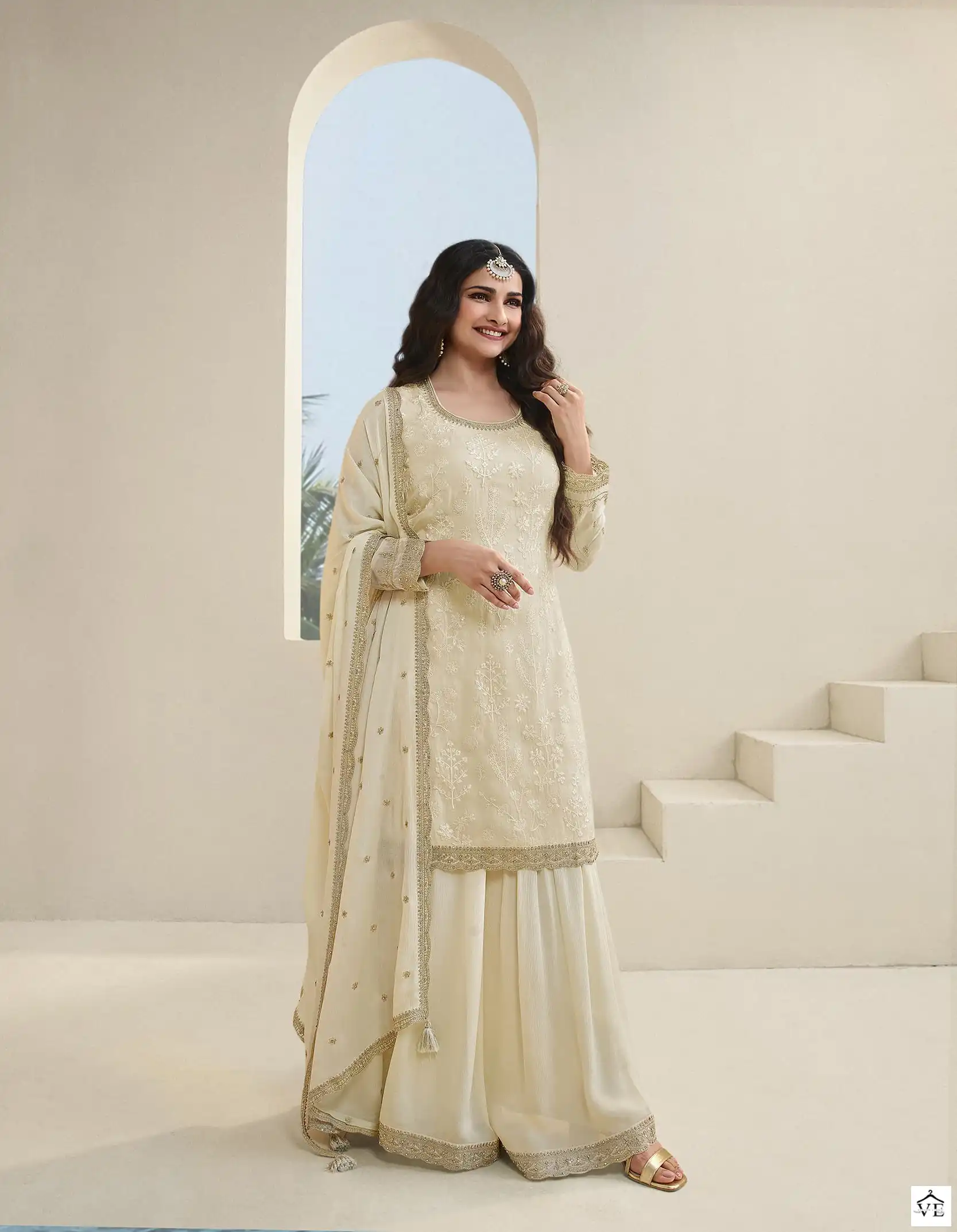 Vinay Fashion Kuleesh Shangini Organza Wholesale Heavy Embroidered Festive Wear Salwar Suit Catalog — Wholesale Salwar Suits, MPA wholesale from Surat - Gallery Image 5