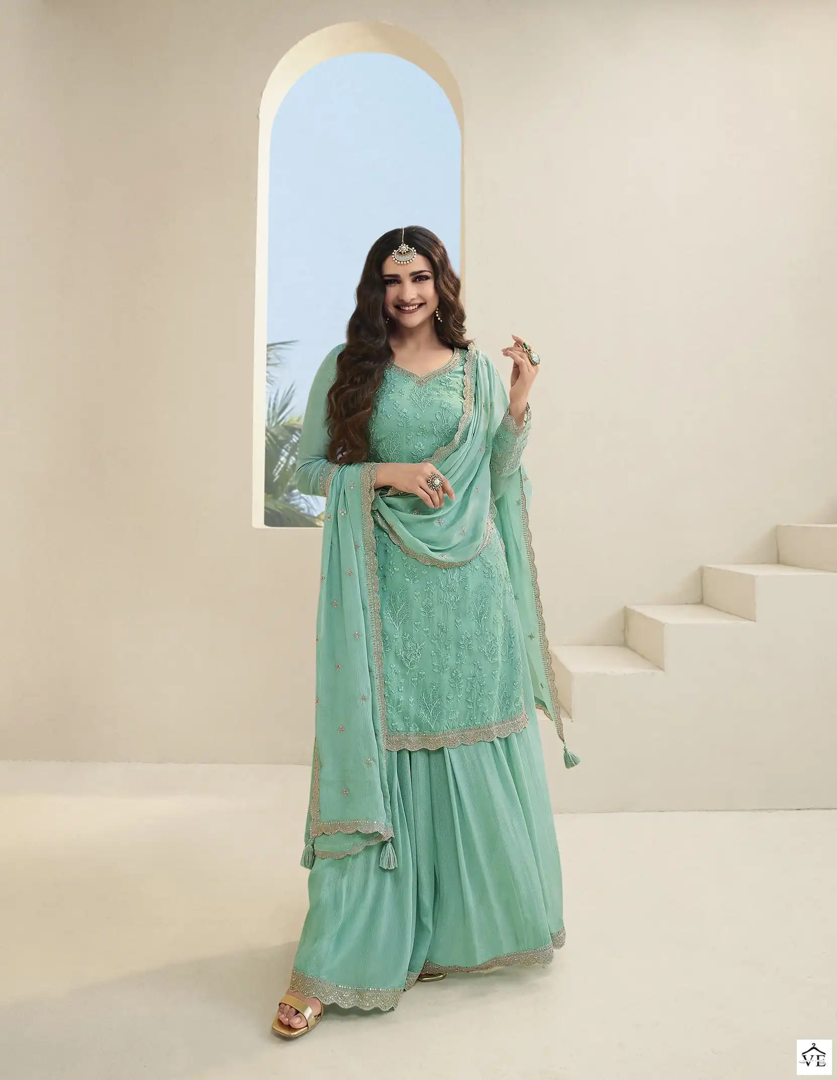Vinay Fashion Kuleesh Shangini Organza Wholesale Heavy Embroidered Festive Wear Salwar Suit Catalog — Wholesale Salwar Suits, MPA wholesale from Surat - Gallery Image 6