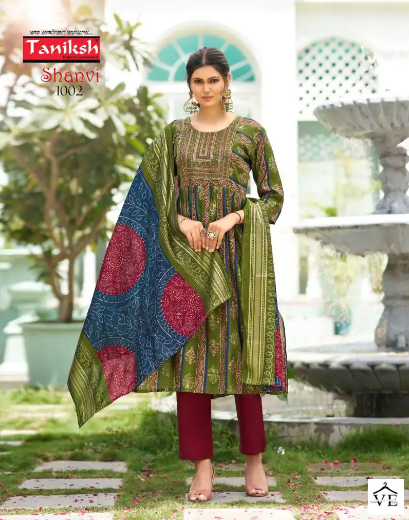 Taniksh Shanvi Vol 1 Muslin Print Wholesale Readymade Salwar Suit Catalog — Wholesale Salwar Suits, MPA wholesale from Surat - Gallery Image 7