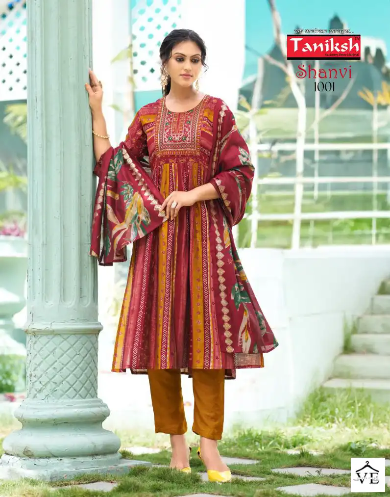 Taniksh Shanvi Vol 1 Muslin Print Wholesale Readymade Salwar Suit Catalog — Wholesale Salwar Suits, MPA wholesale from Surat - Gallery Image 8