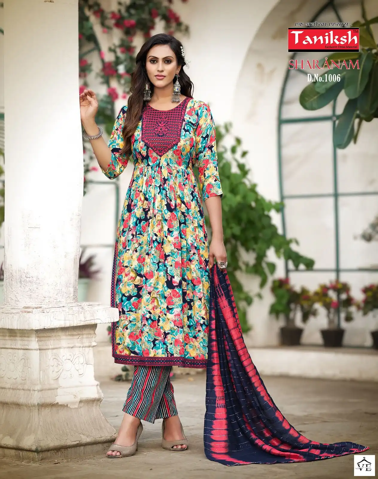 Taniksh Sharnam Heavy Rayon Wholesale Readymade Salwar Suit Catalog — Wholesale Salwar Suits, MPA wholesale from Surat - Gallery Image 2