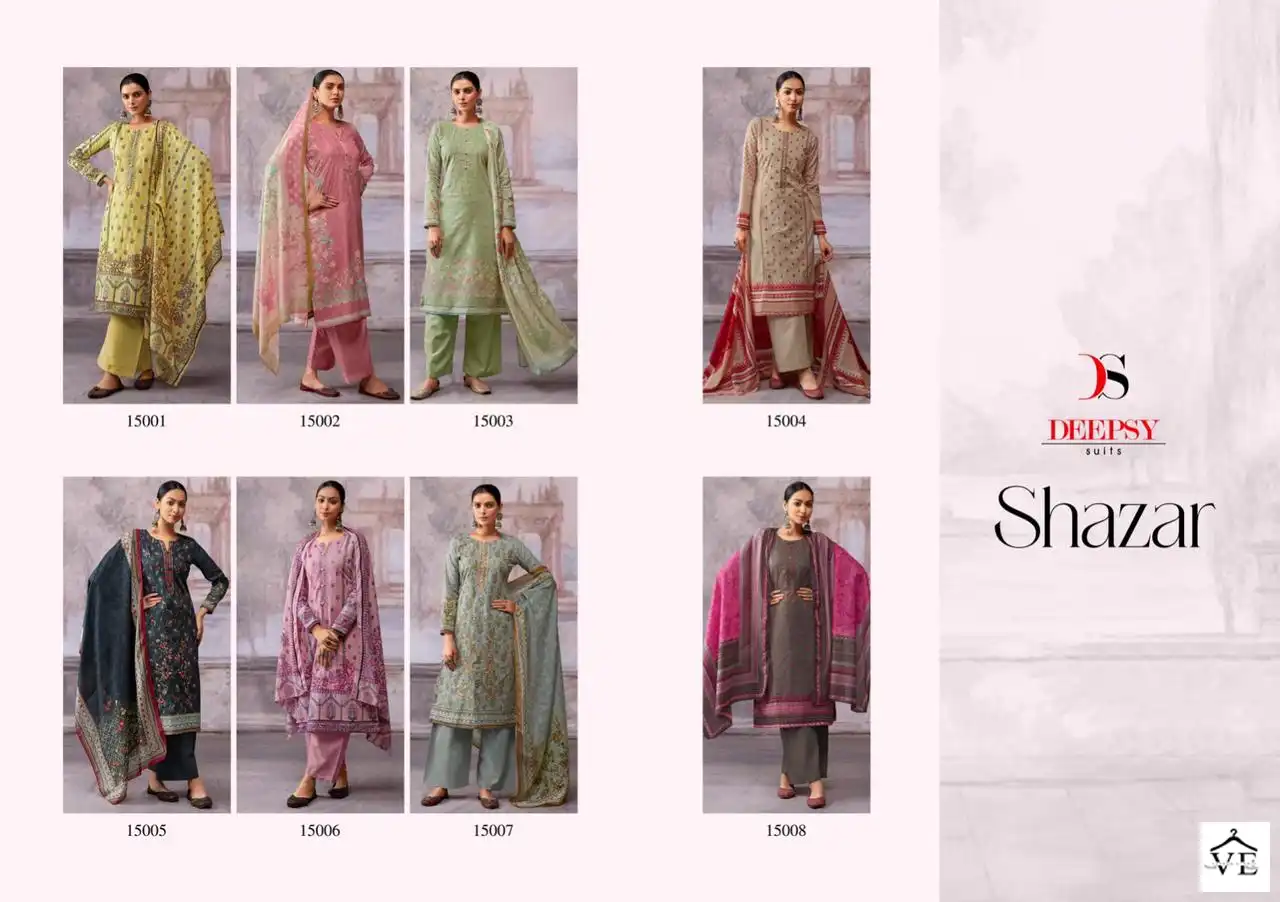 Deepsy Suits Shazar Pure Cotton Wholesale Pakistani Salwar Suit Catalog — Wholesale Salwar Suits, MPA wholesale from Surat — view 11