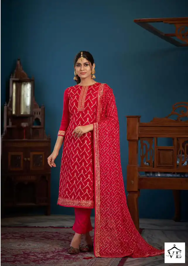 Sargam Shehnai Vol 3 Pure Viscose Dola Jaquard Wholesale Designer Salwar Suit Catalog — Wholesale Salwar Suits, MPA wholesale from Surat - Gallery Image 3