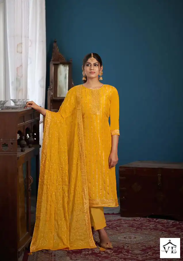 Sargam Shehnai Vol 3 Pure Viscose Dola Jaquard Wholesale Designer Salwar Suit Catalog — Wholesale Salwar Suits, MPA wholesale from Surat - Gallery Image 8