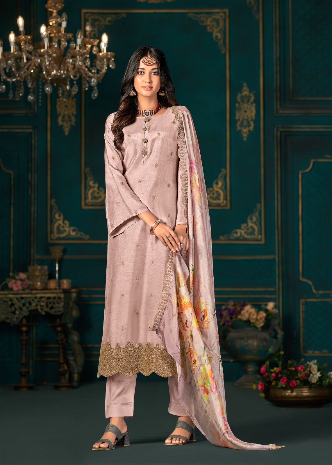 Bela Sia Muslin Jacquard Wholesale Designer Salwar Suit Catalog — Wholesale Salwar Suits, MPA wholesale from Surat - Gallery Image 5